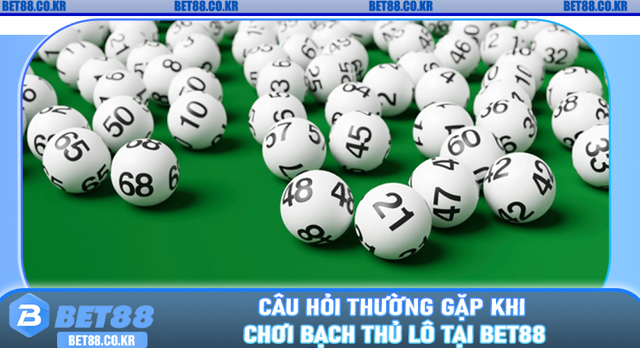 Câu Hỏi Thường Gặp Khi Chơi Bạch Thủ Lô Tại bet88