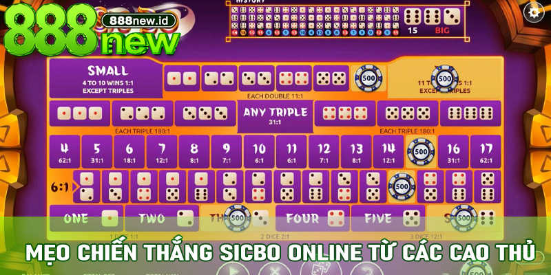 Mẹo chiến thắng Sicbo Online từ các cao thủ