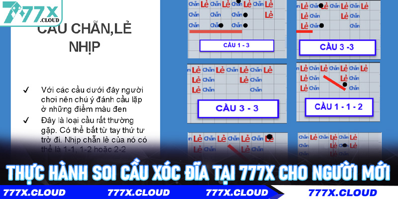 Thực hành soi cầu Xóc Đĩa tại 777x cho người mới